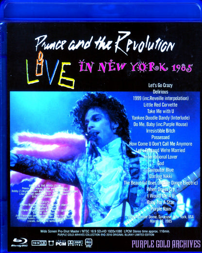 Prince/NY, USA 1985 Blu-Ray