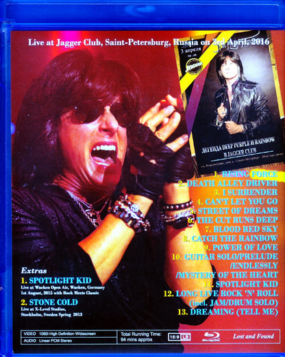 Joe Lynn Turner/Russia 2016 Blu-Ray