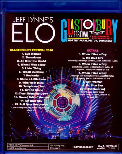 Jeff Lynne’s ELO Electric Light Orchestra/UK 2016 & more Blu-Ray