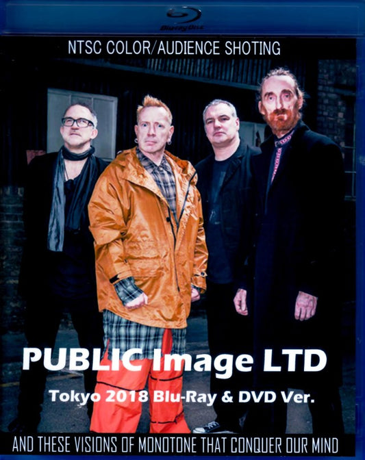 PIL Public Image LTD Public Image Limited/Tokyo,Japan 2018 Blu-Ray & DVD Ver.