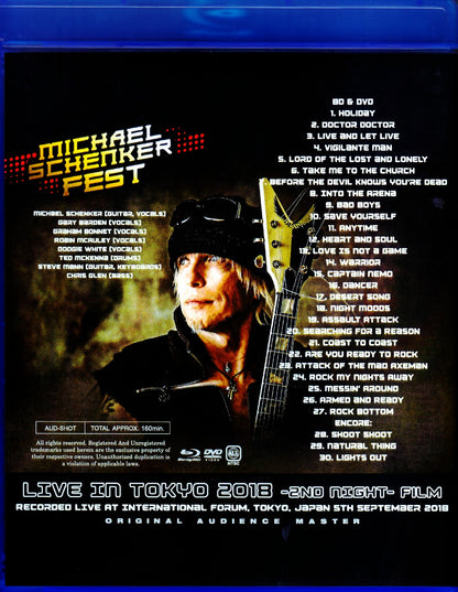 Michael Schenker Fest/Tokyo,Japan 9.5.2018 Blu-Ray Ver.