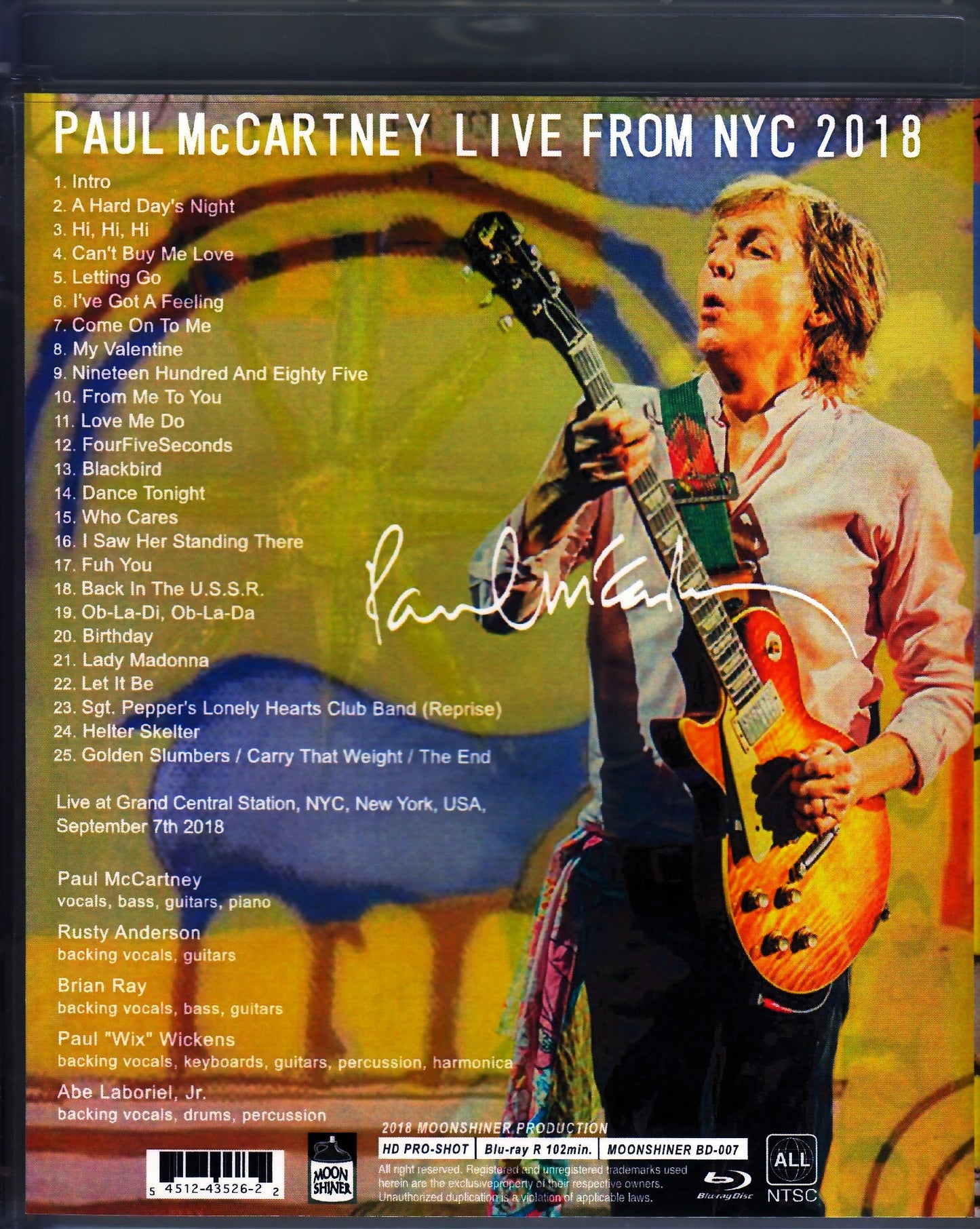 Paul McCartney/NY,USA 2018 Blu-Ray Ver.