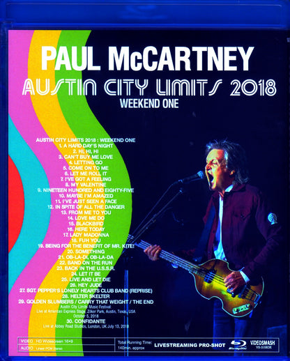 Paul McCartney/TX,USA 2018 & more Blu-Ray Ver.