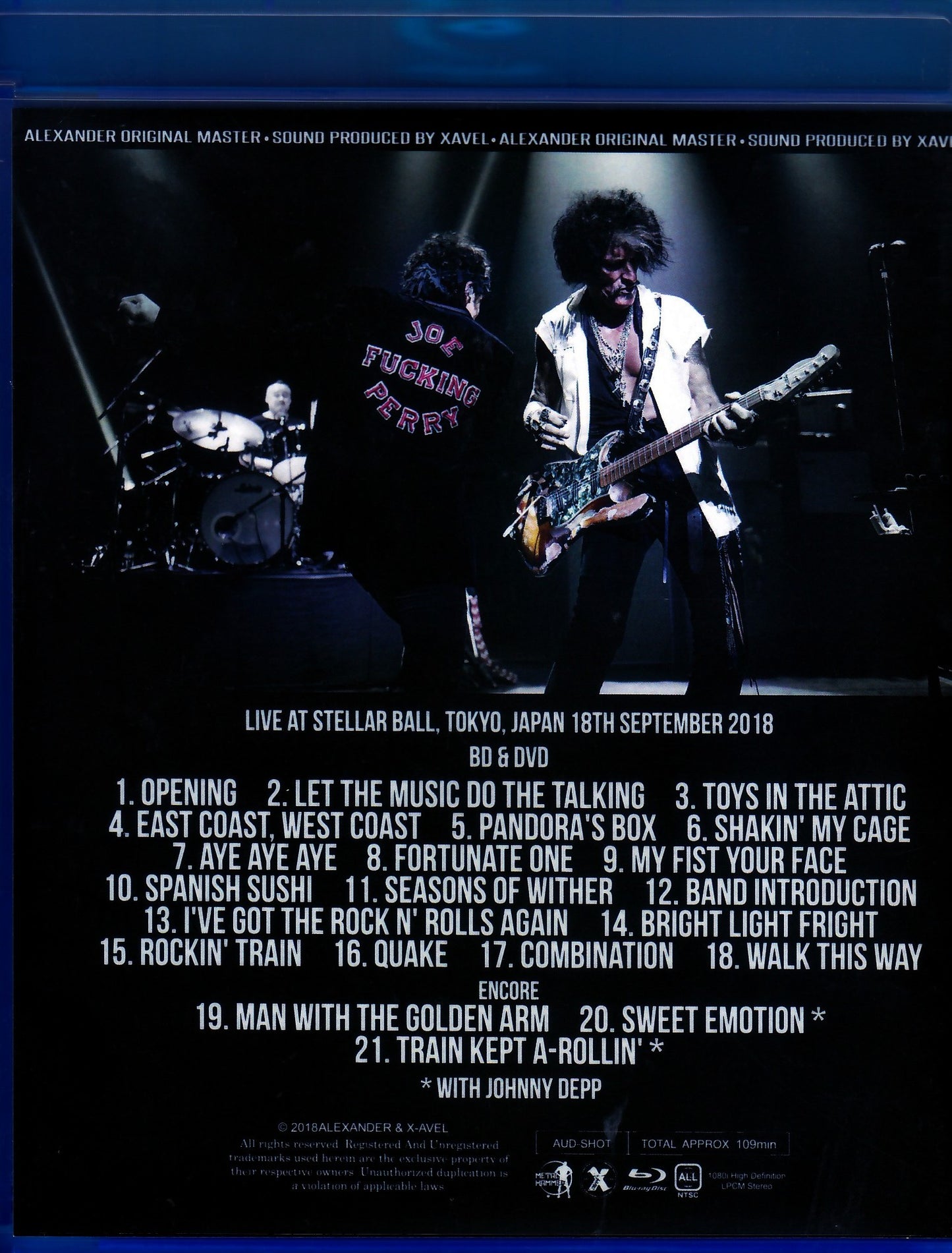 Joe Perry/Tokyo,Japan 2018 Blu-Ray Ver.