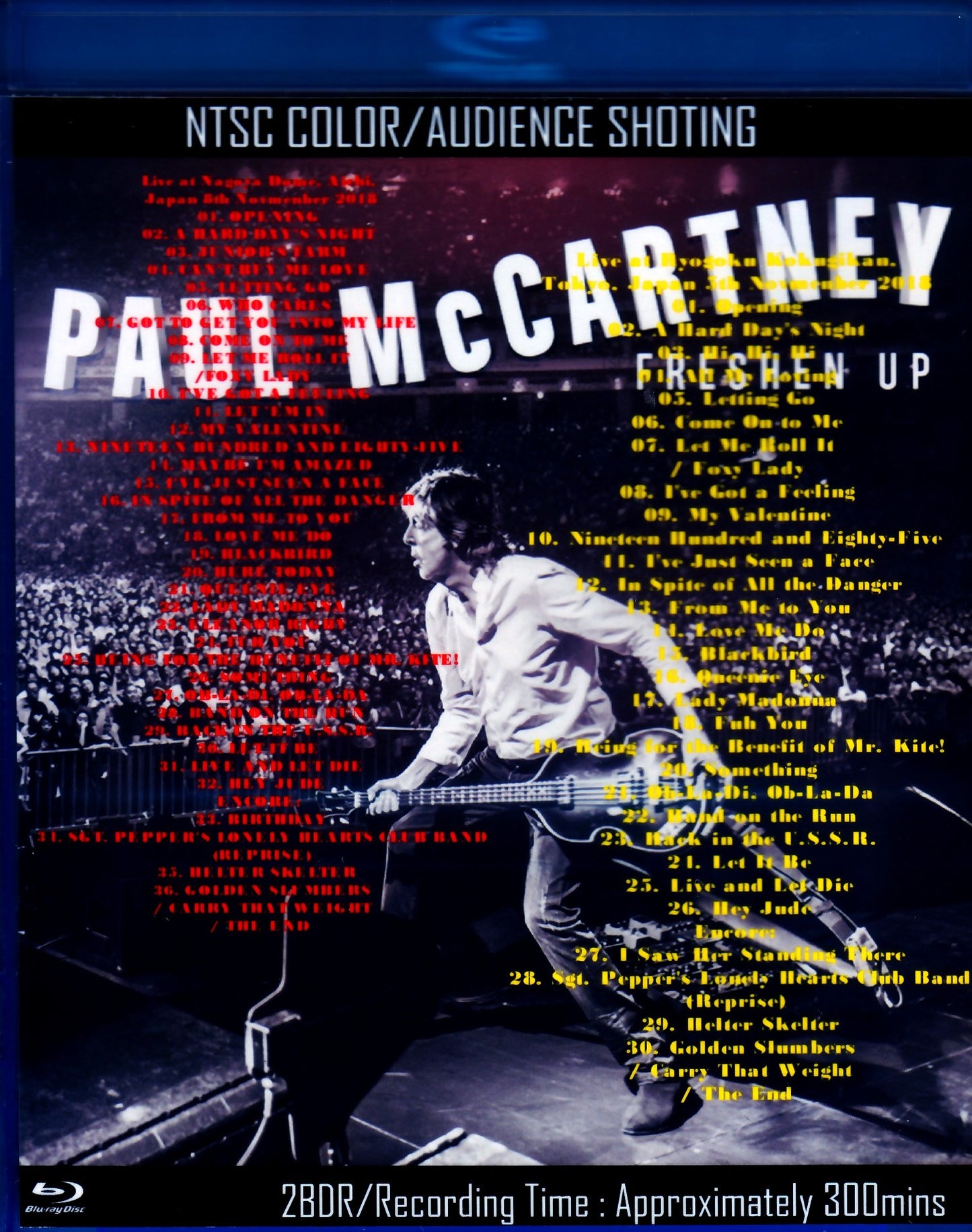 Paul McCartney/Aichi & Tokyo,Japan 11.5. 2018 Blu-Ray Ver.