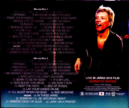 Bon Jovi/Tokyo,Japan 2018 2 Days Complete Blu-Ray Ver.