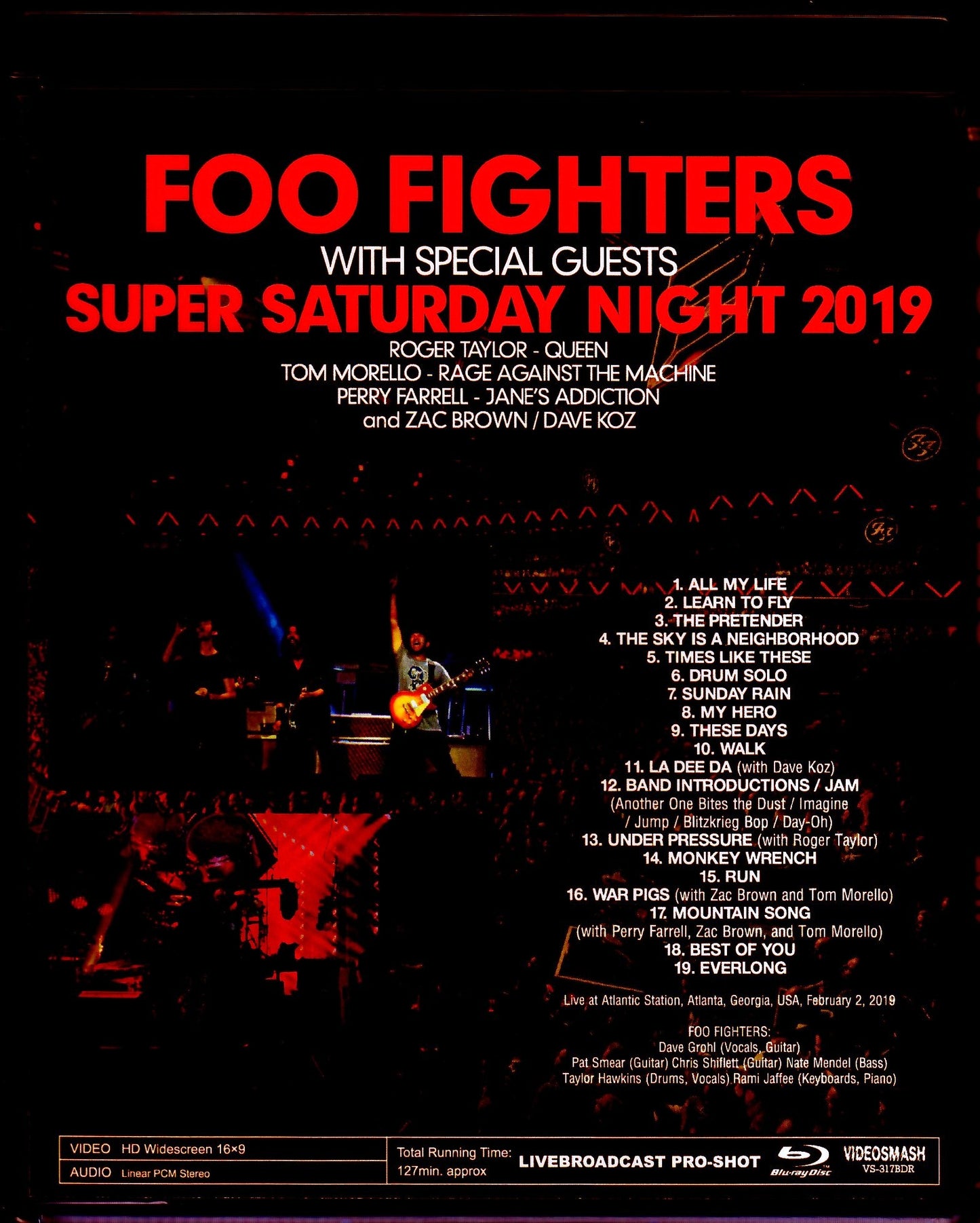 Foo Fighters/GA,USA 2019 Blu-Ray Ver.