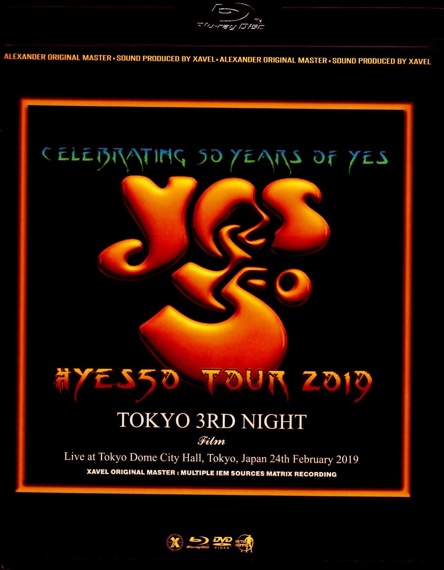 Yes/Tokyo,Japan 2.24.2019 Blu-Ray & DVD Ver.