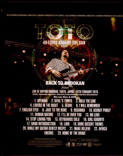 Toto/Tokyo,Japan 2019 Blu-Ray & DVD Ver.