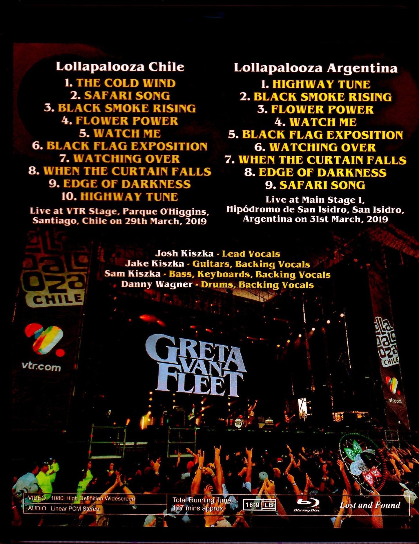 Greta Van Fleet/Chile 2019 & more Blu-Ray Ver.