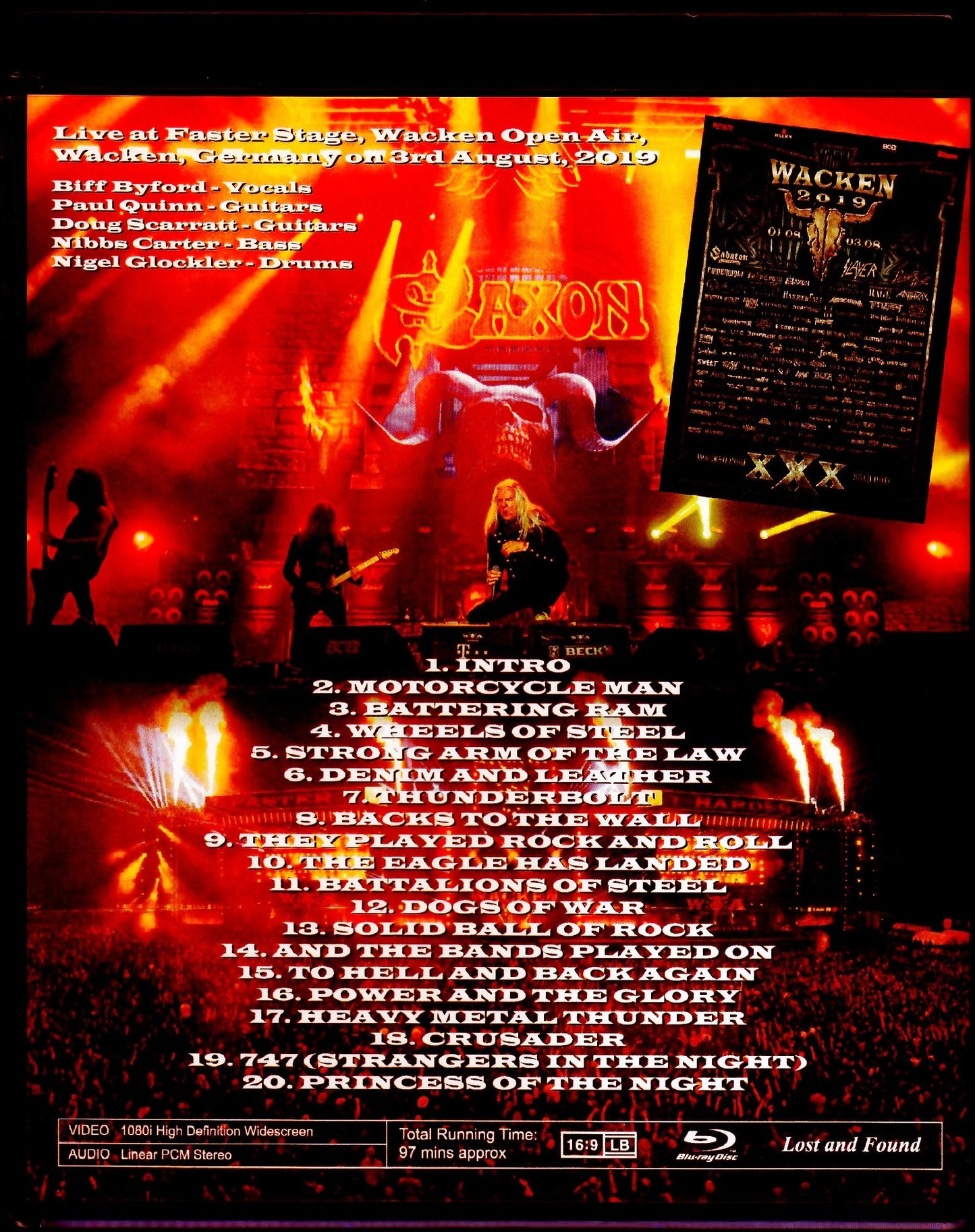 Saxon/Germany 2019 Blu-Ray Ver.