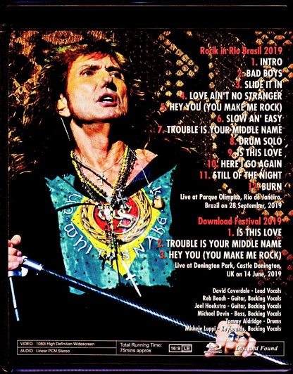 Whitesnake/Brazil 2019 & more Blu-Ray Ver.