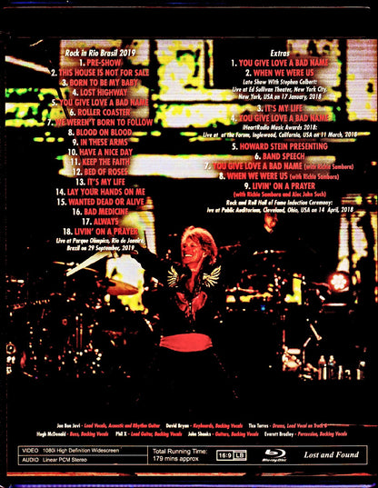 Bon Jovi/Brazil 2019 & more Blu-Ray Ver.