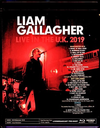 Liam Gallagher/Pro-Shot Live Compilation 2019 Blu-Ray Ver.