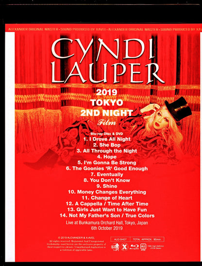 Cyndi Lauper/Tokyo,Japam 10.6,2019 Blu-Ray & DVD Ver