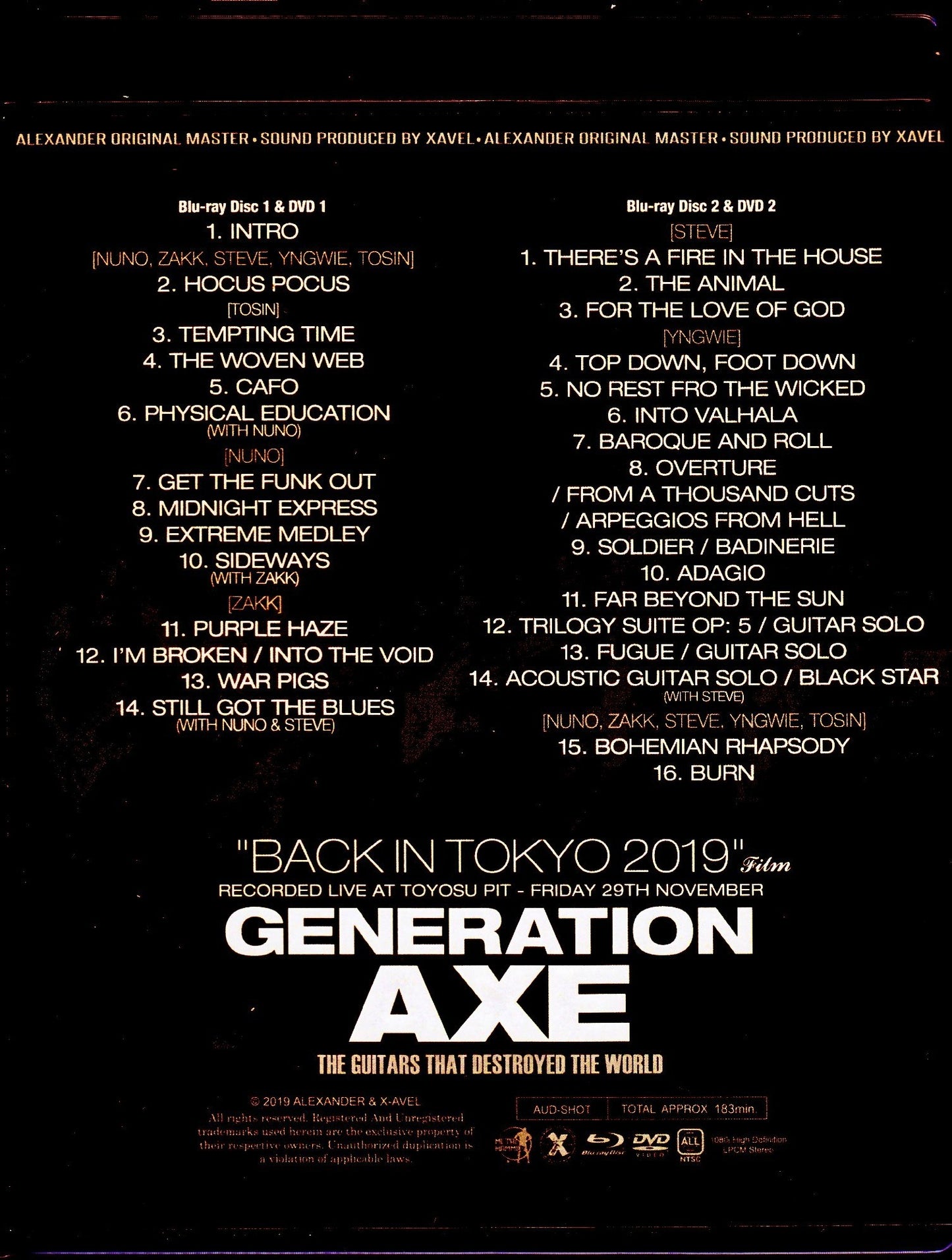 Generation Ax/Tokyo,Japan 2019 Blu-Ray + DVD Ver