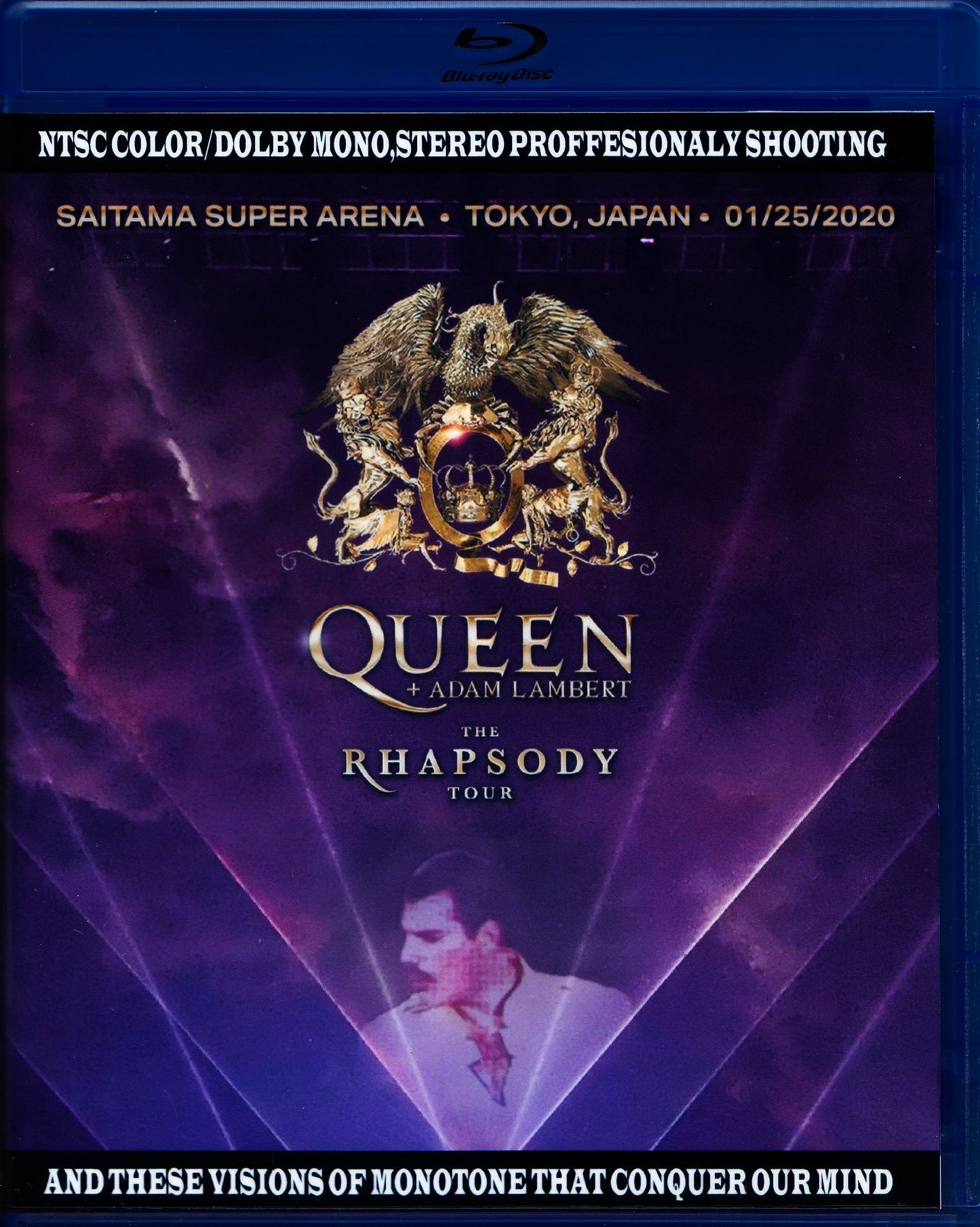 Queen,Adam Lambert/Saitama,Japan 1.25.2020 Blu-Ray+DVD