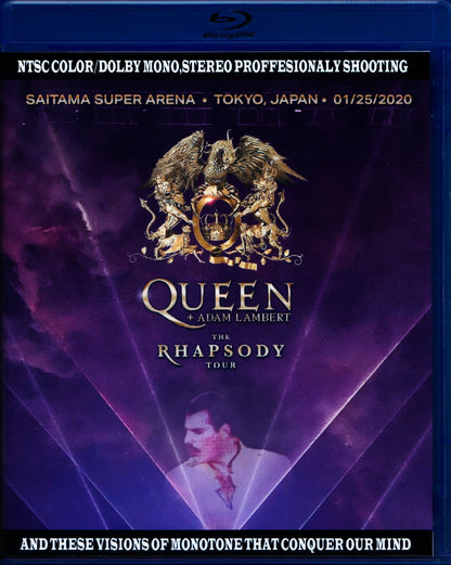 Queen,Adam Lambert/Saitama,Japan 1.25.2020 Blu-Ray+DVD