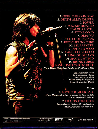 Joe Lynn Turner/Sweden 2020 & more Blu-Ray Version