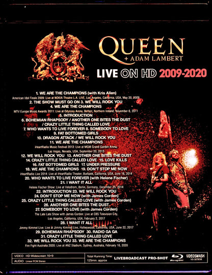 Queen,Adam Lambert/Pro-Shot Live Collection 2009-2020 Blu-Ray Version