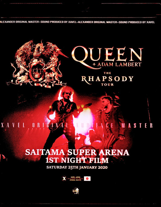 Queen,Adam Lambert/Saitama,Japan 1.25.2020 Blu-Ray・DVD IEM Matrix Version