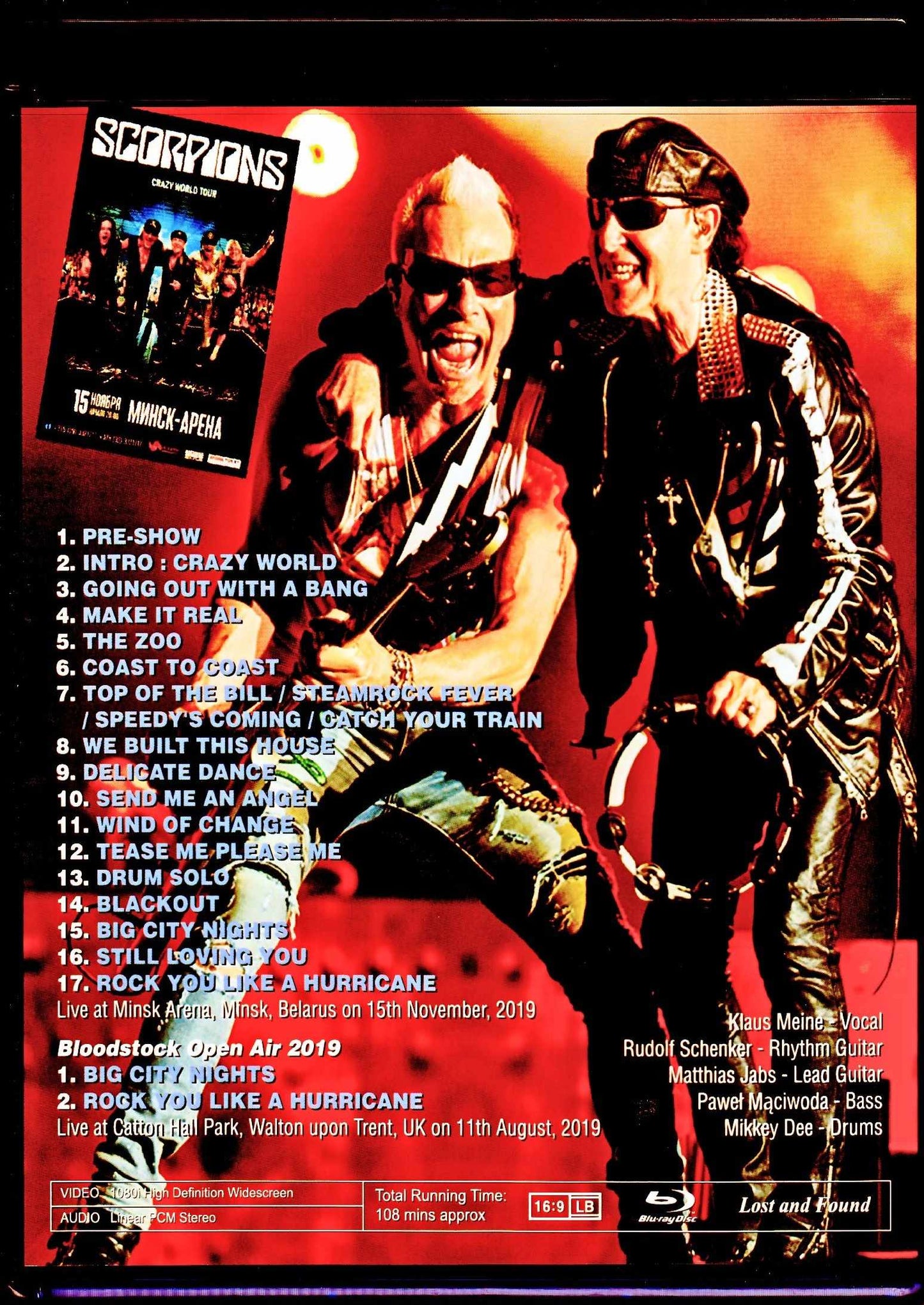 Scorpions/Belarus 2019 & more Blu-Ray Version