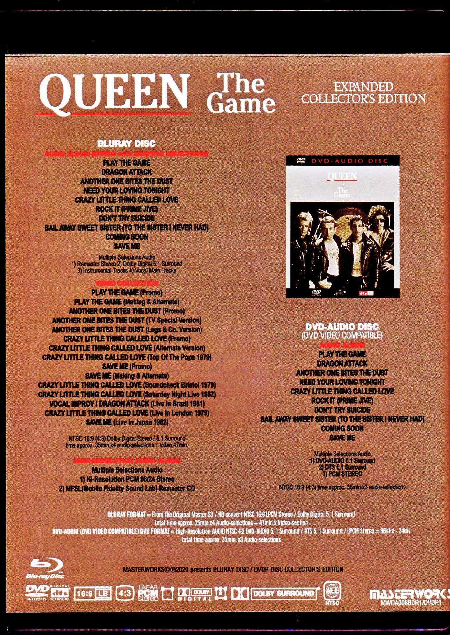 Queen/The Game Blu-Ray & DVD Expanded Collector's Edition