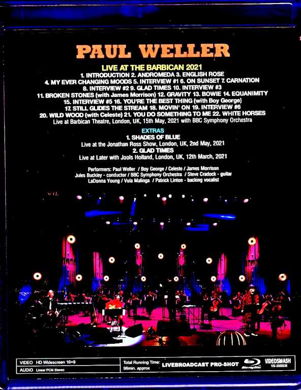 Paul Weller/London,UK 2021 Blu-Ray Version