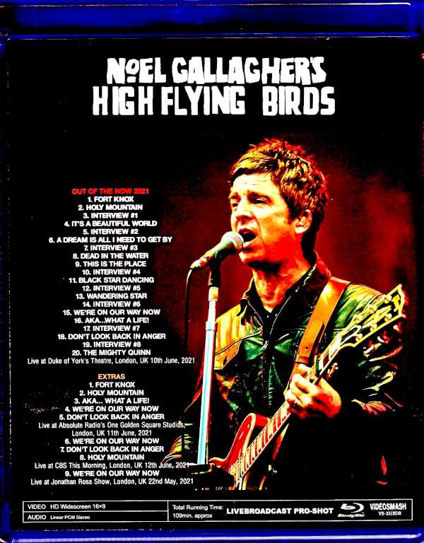 Noel Gallagher's High Flying Birds/London,UK 2021 & more Blu-Ray Version