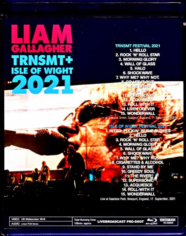 Liam Gallagher/Scotland,UK 2021 & more Blu-Ray Version