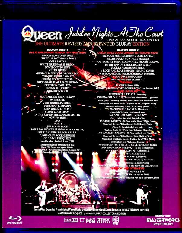 Queen / London, UK 1977 Ultimate Revised and Expanded Blu-Ray Version