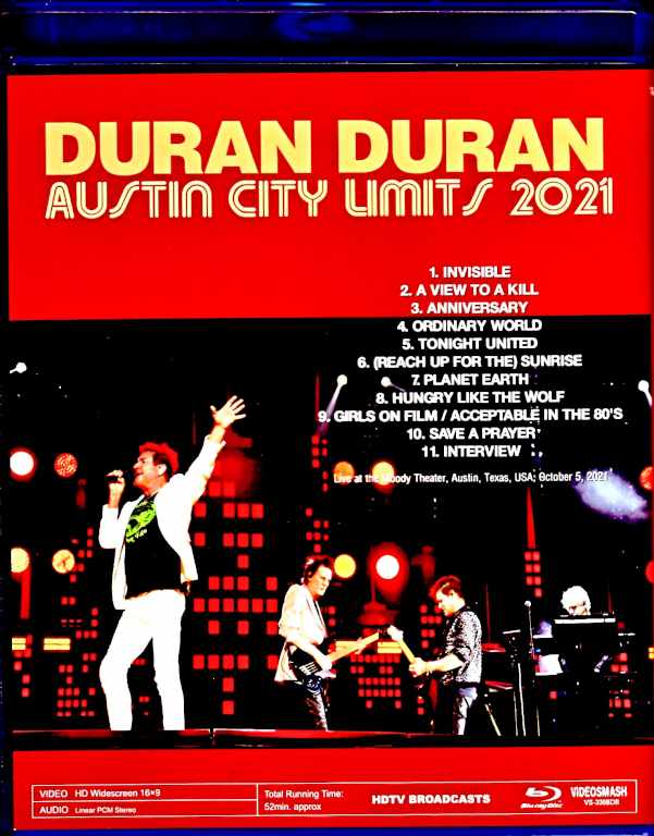 Duran Duran Duran/TX,USA 2021 Blu-Ray Version