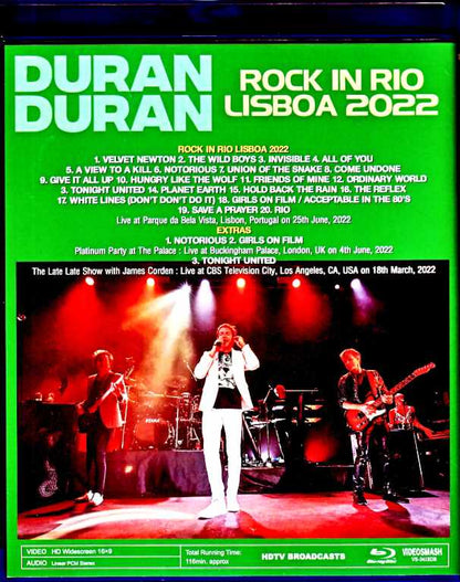 Duran Duran Duran/Portugal 2022 & more Blu-Ray Version