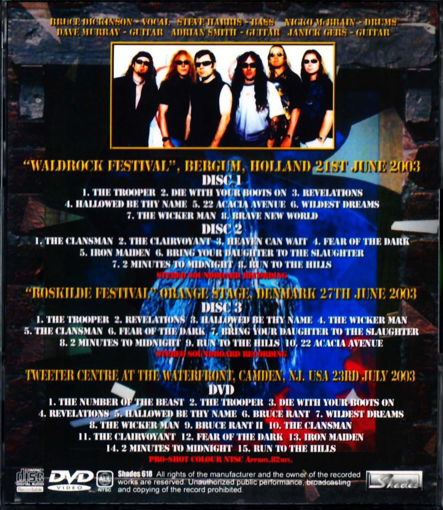 Iron Maiden/Holland 2003 & more