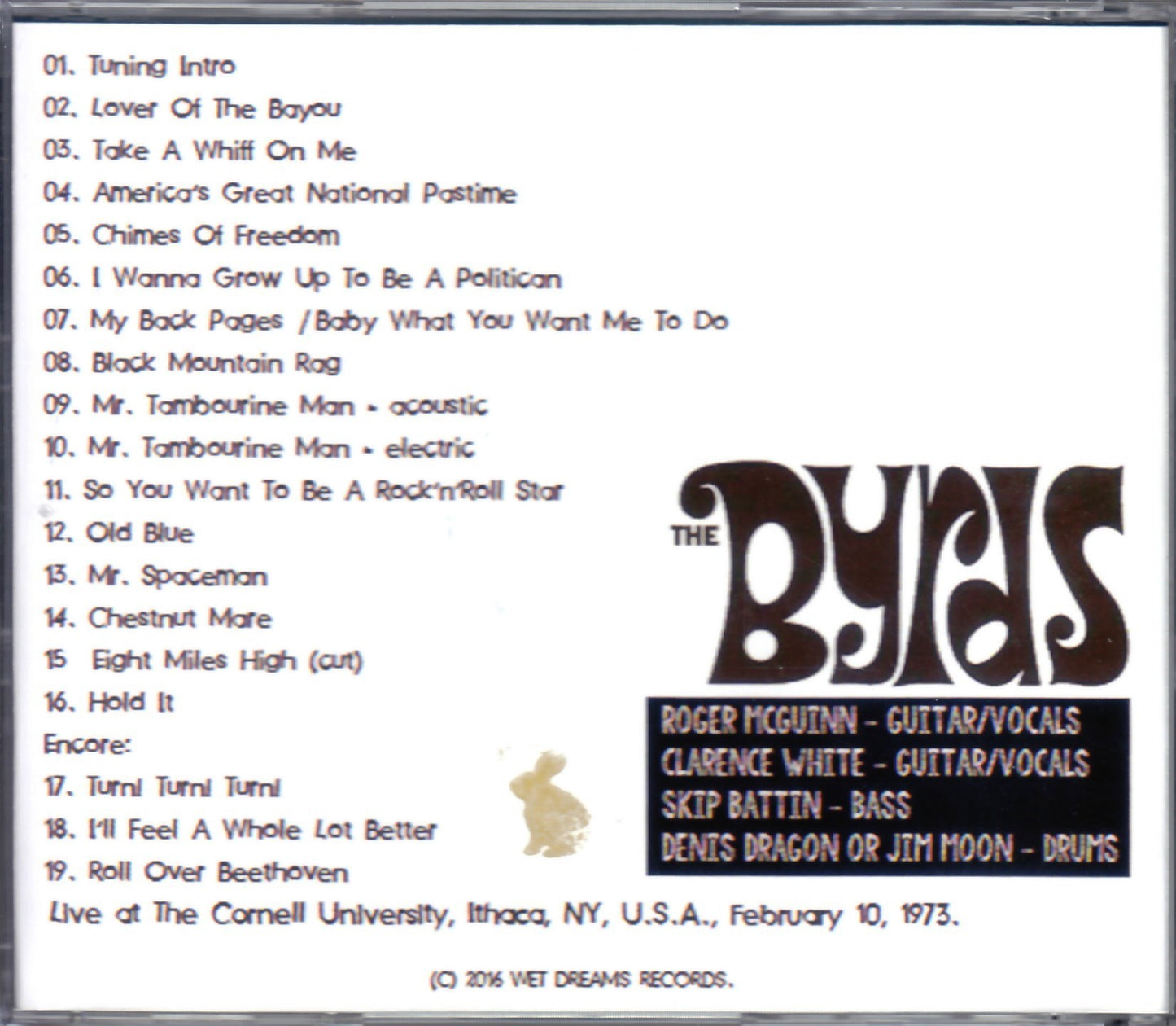 The Byrds/NY, USA 1973