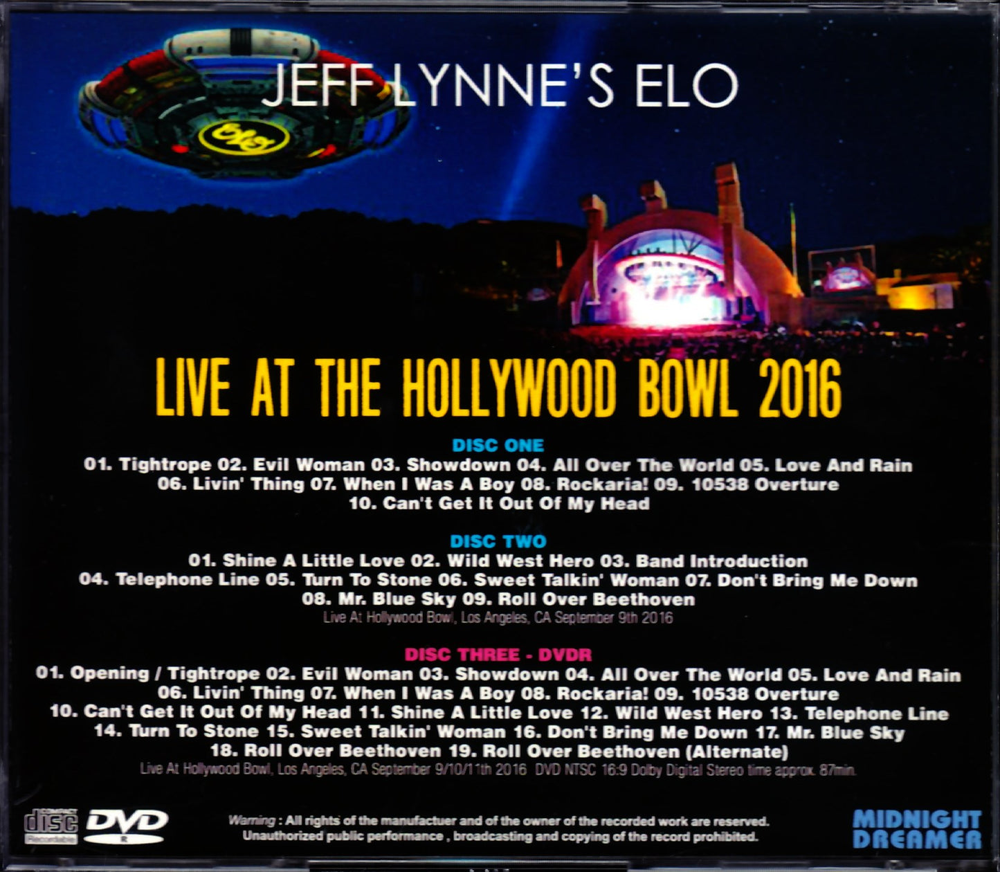 ELO Electric Light Orchestra/CA,USA 2016