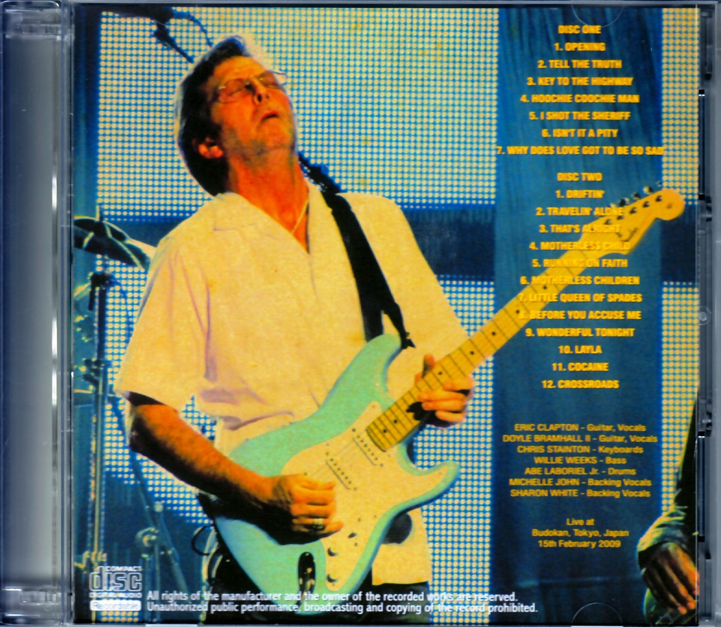 Eric Clapton/Tokyo,Japan 2009 Original Master