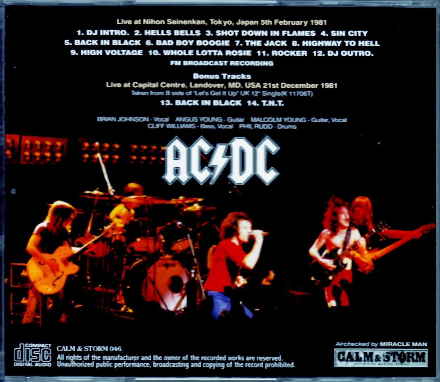 AC/DC/Tokyo,Japan 1981 & more