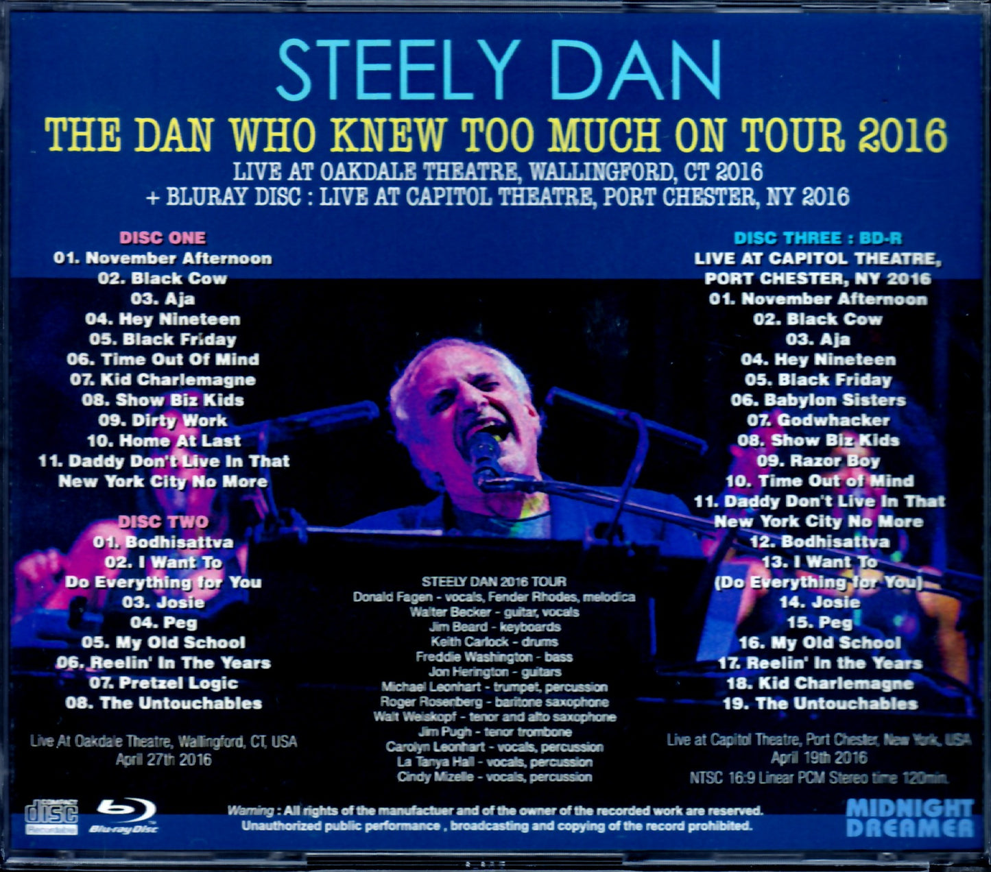 Steely Dan/Ct,USA 2016 & more