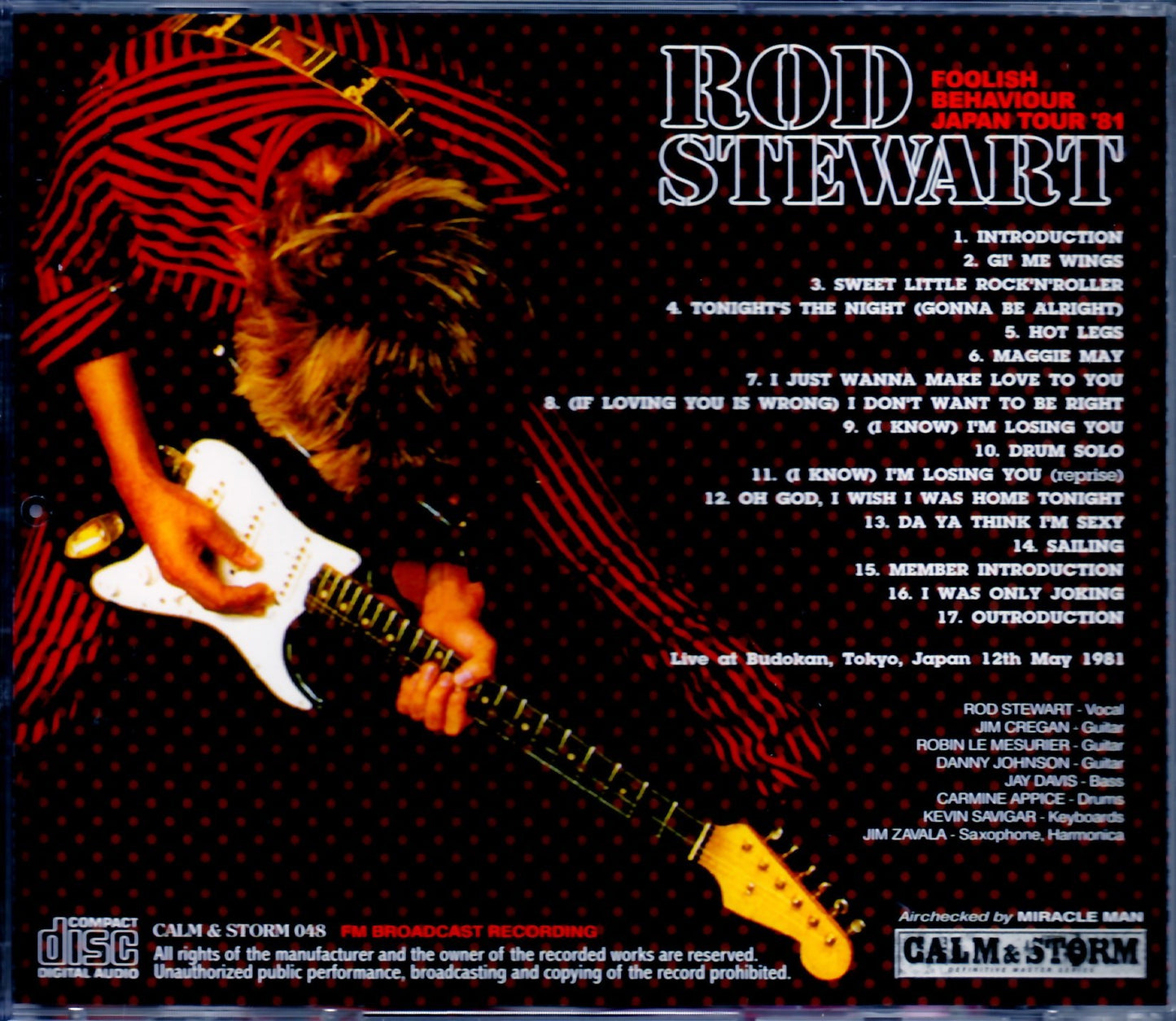 Rod Stewart/Tokyo,Japan 1981 FM Broadcast