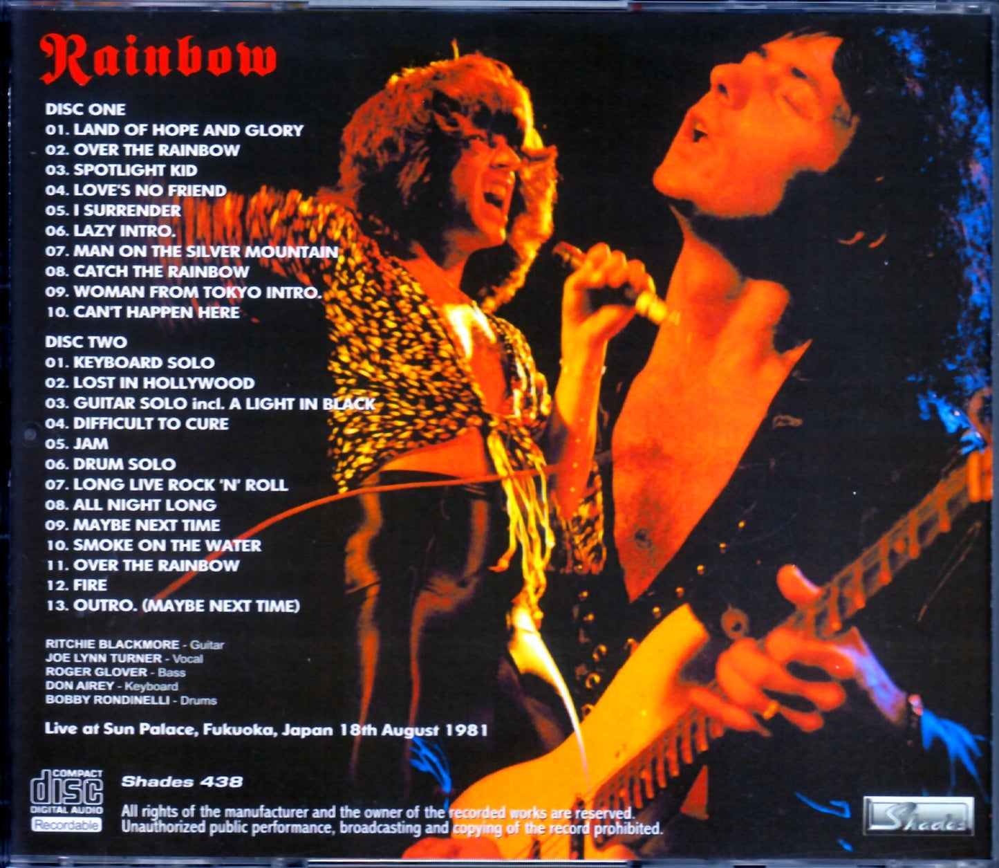 Rainbow/Fukuoka,Japan 1981 Upgrade