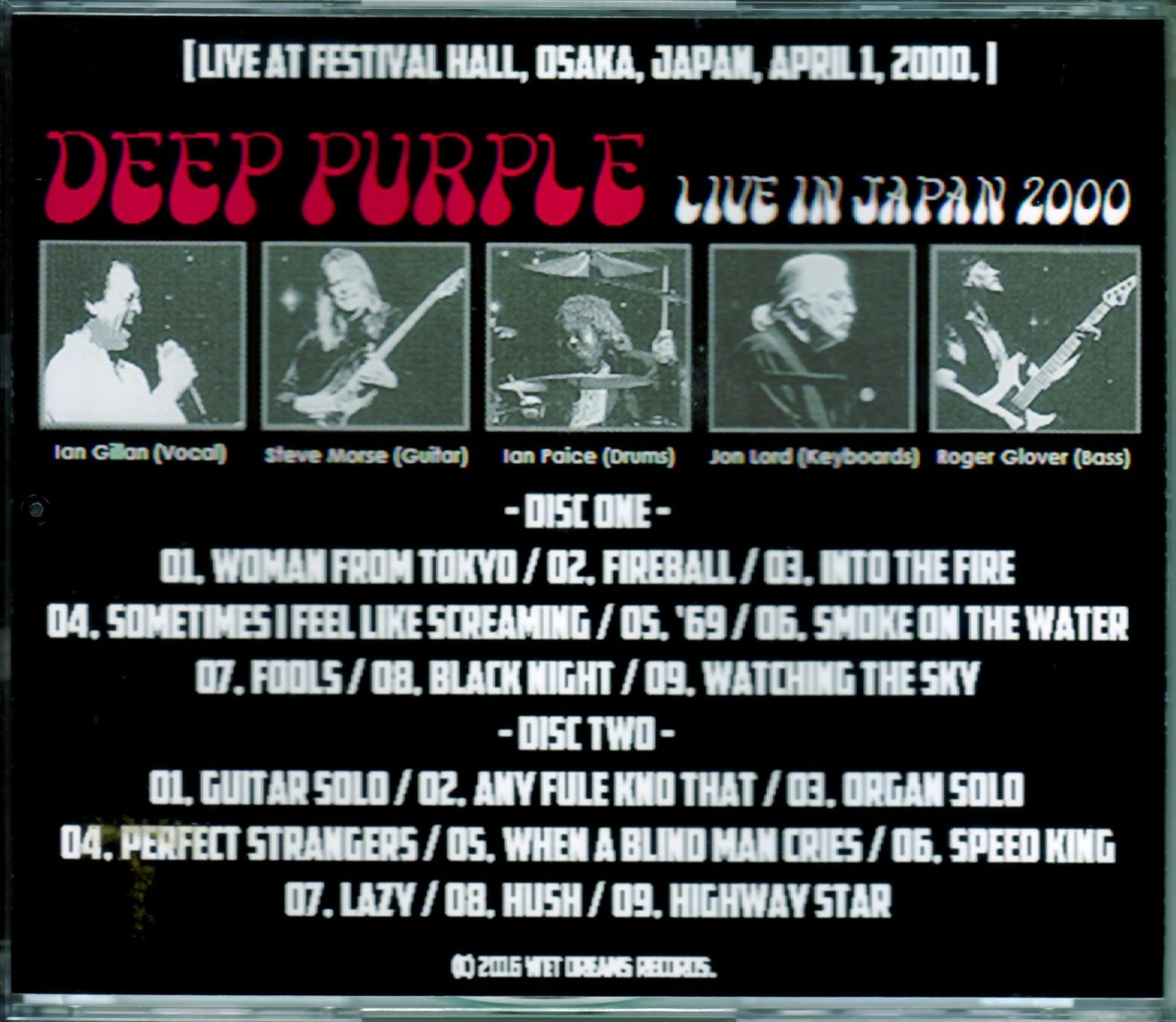 Deep Purple/Osaka,Japan 2000