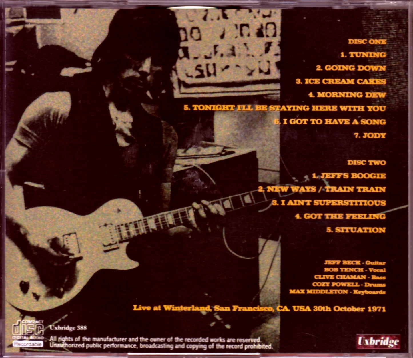 Jeff Beck Group/Ca, USA 1971