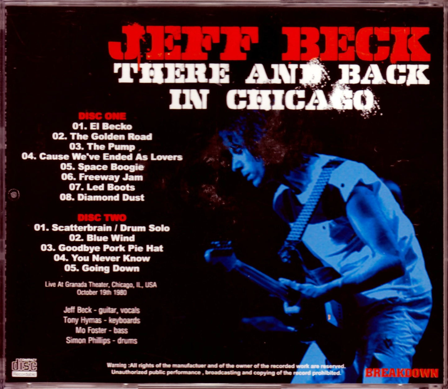 Jeff Beck/Il, USA 1980