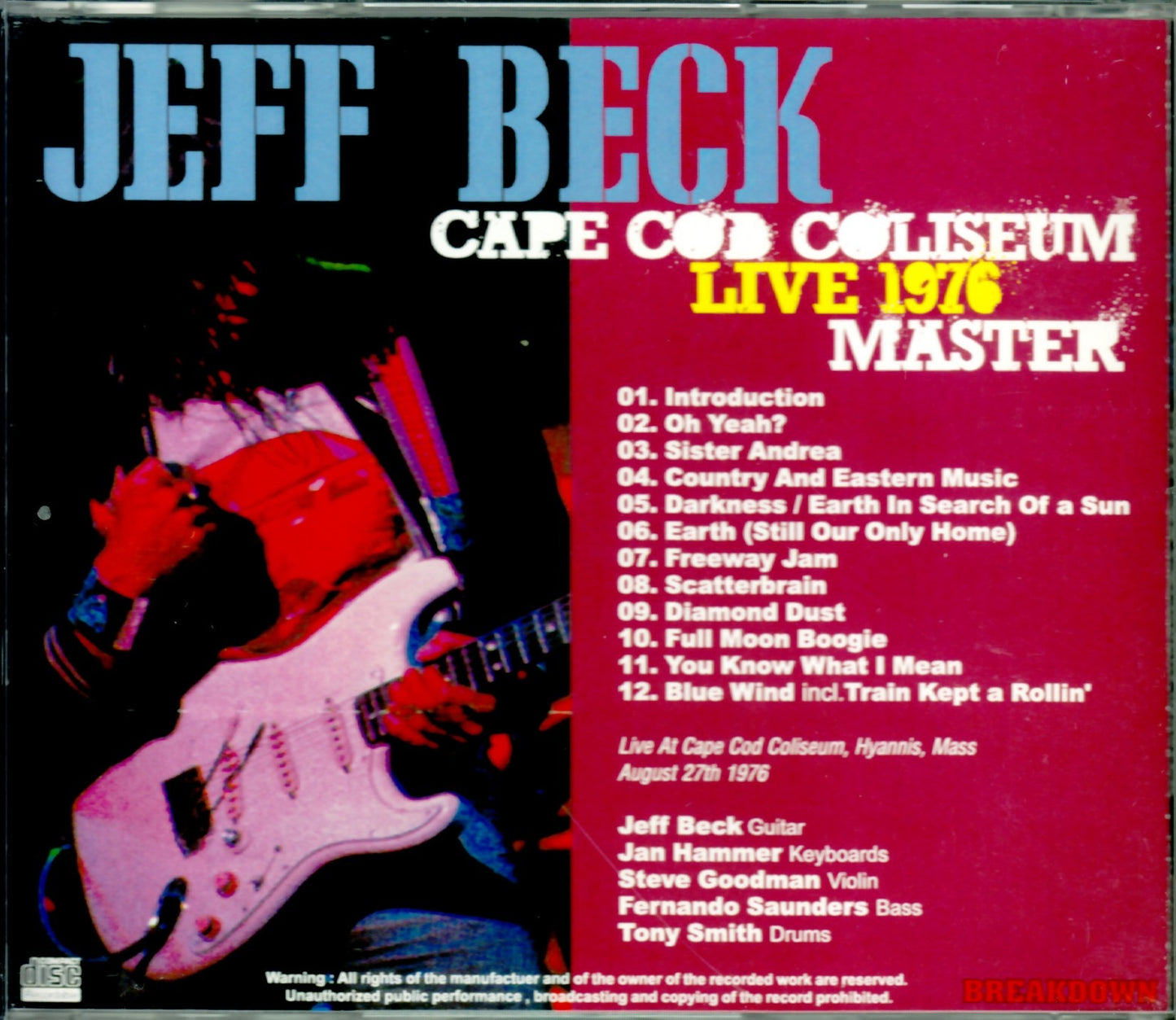 Jeff Beck/Ma, USA 1976