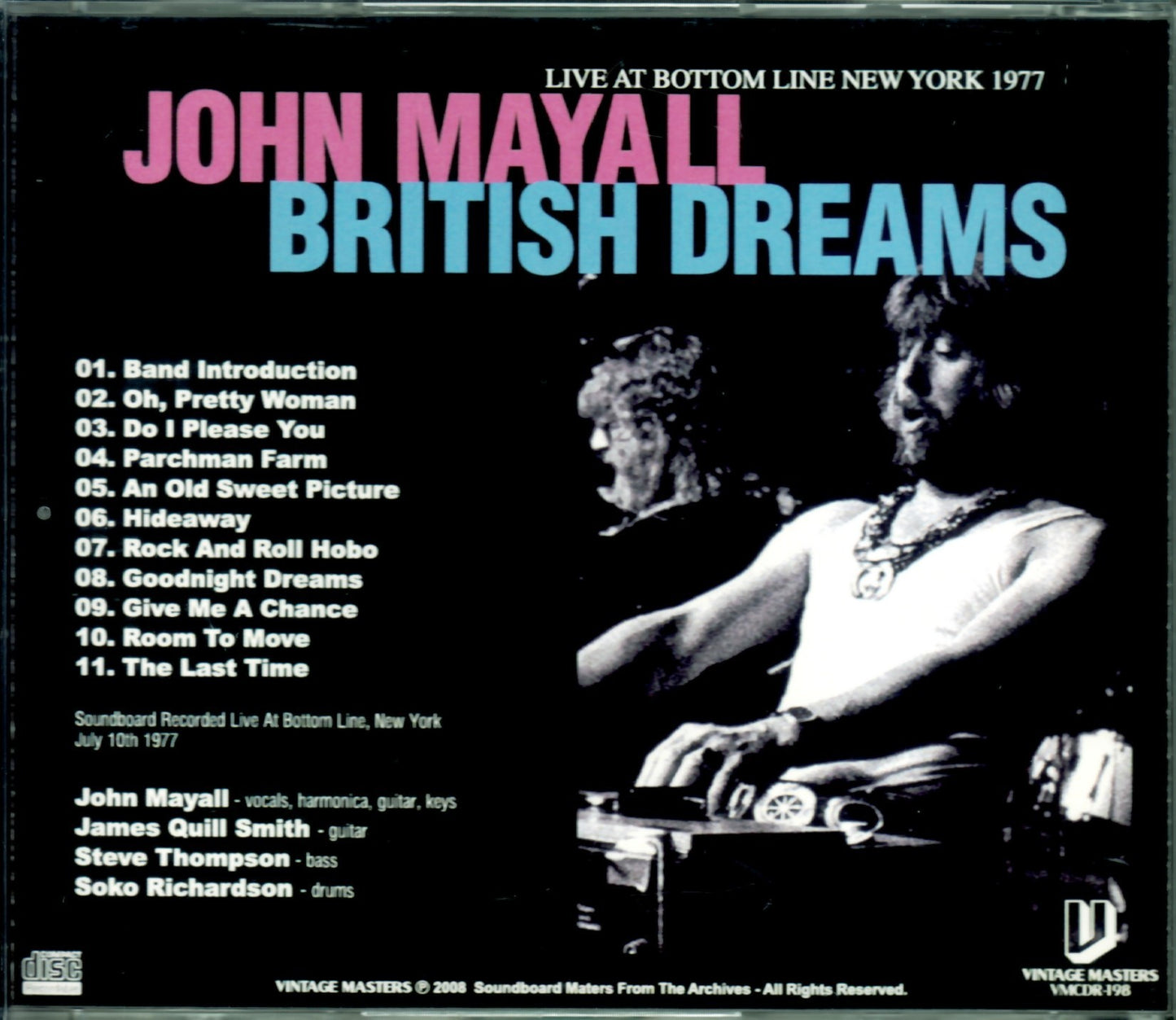 John Mayall/Ny, USA 1977