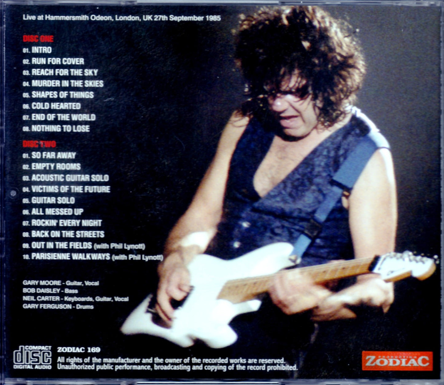 Gary Moore/London,UK 1985