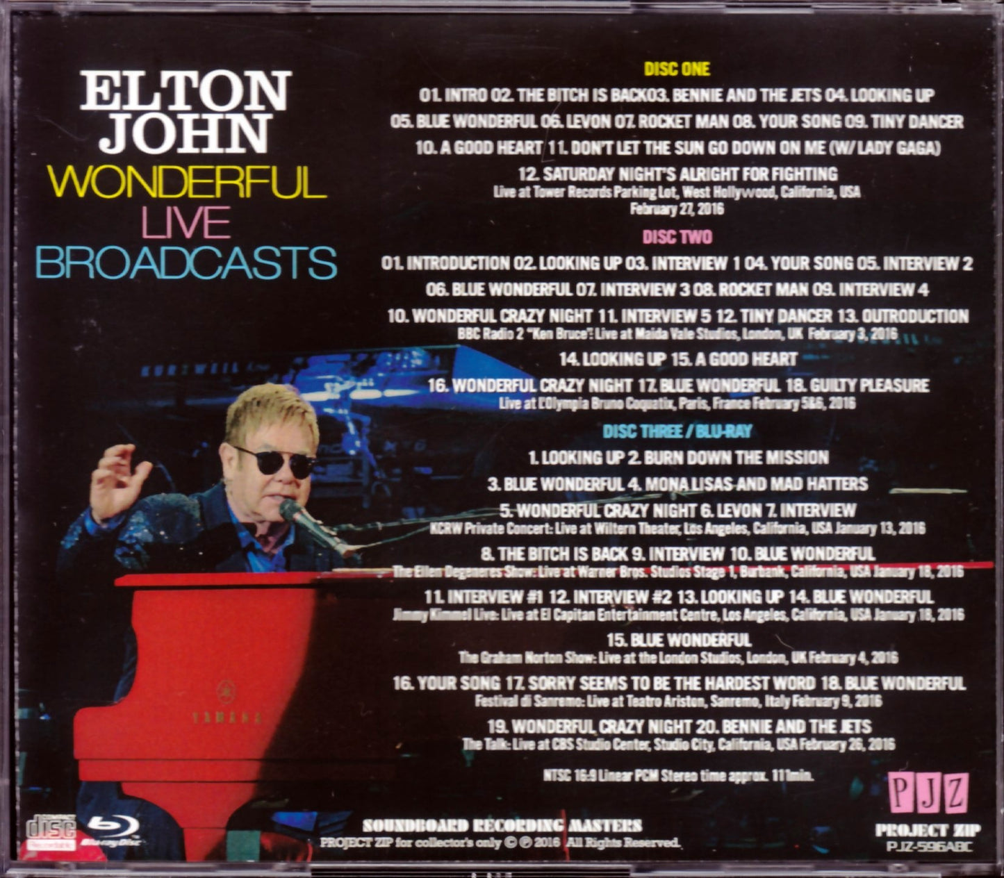 Elton John/Ca, USA 2016 & more