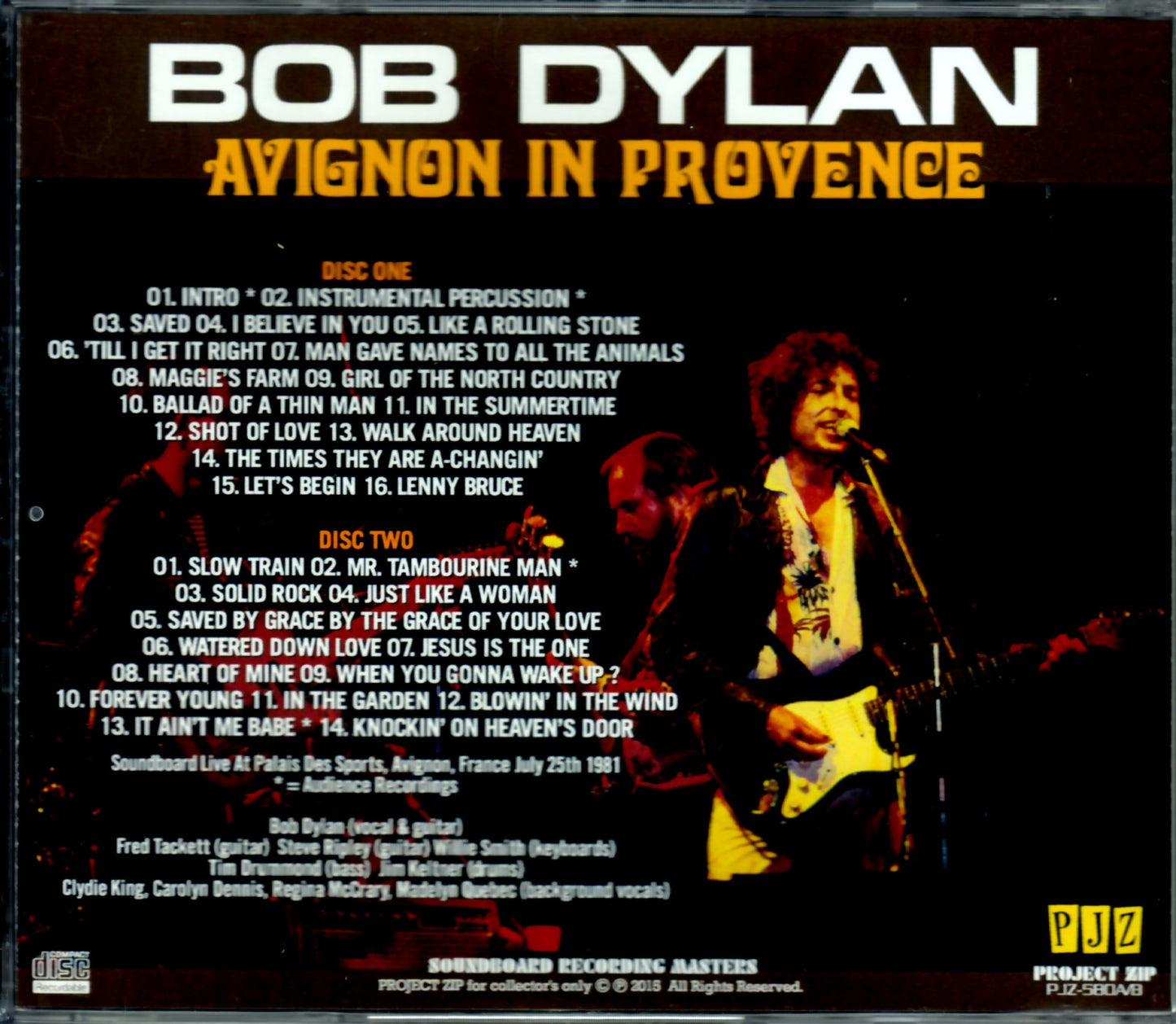 Bob Dylan/France 1981