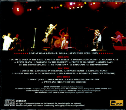 Bruce Springsteen/Osaka,Japan 4.23.1985
